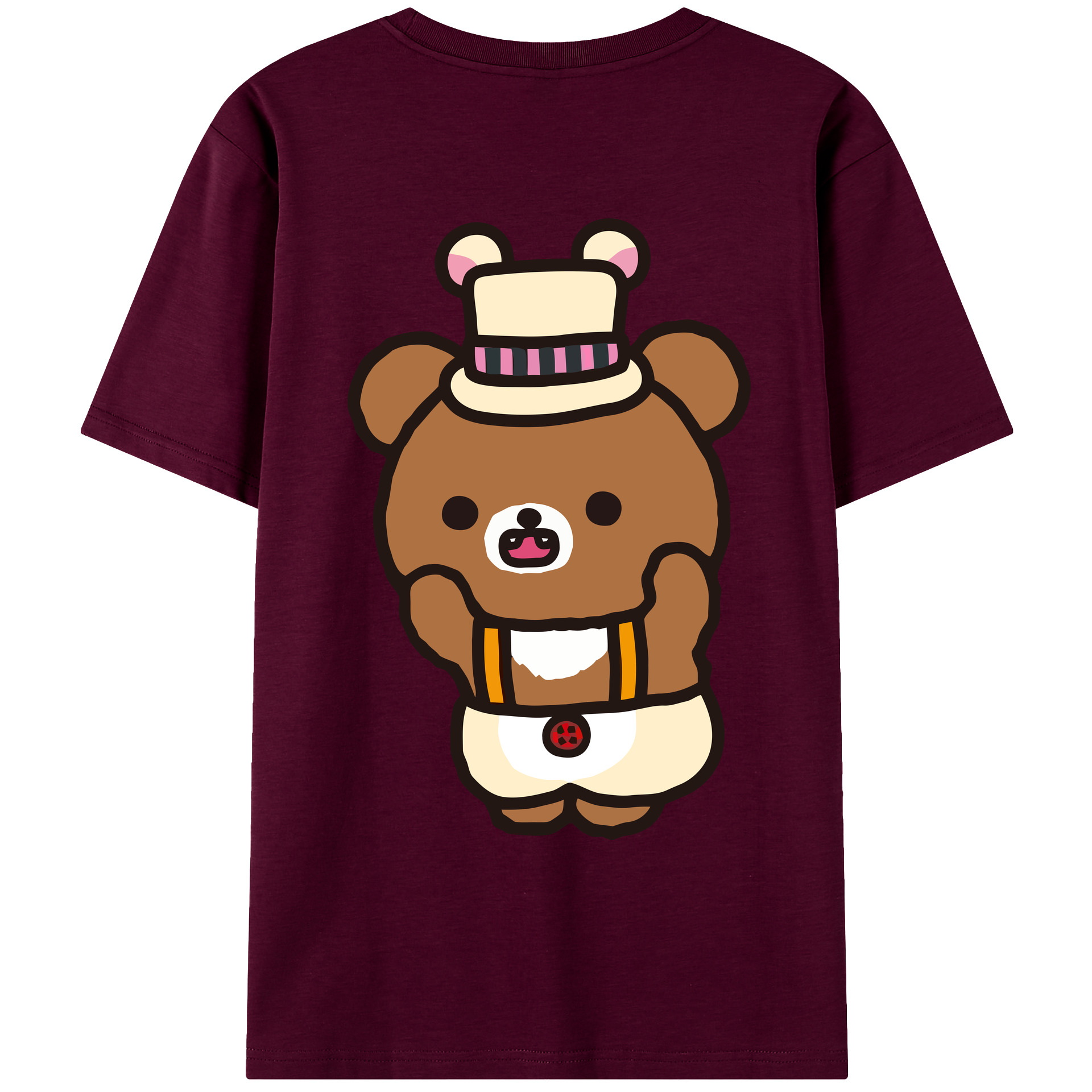 （画像用） リラックマ リラックマ キイロイトリ Rilakkuma Korilakkuma Kiiroitori レディース半袖Tシャツ(バックプリント)